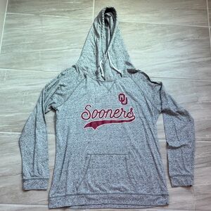 Oklahoma Sooner Top Of The World Women’s XXL Pull Over Hoodie Long Sleeve Gray
